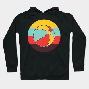 Beach Ball in Retro Colors Hoodie